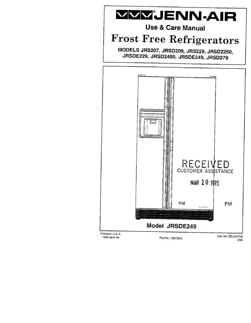 Jenn-Air JRS207 User manual