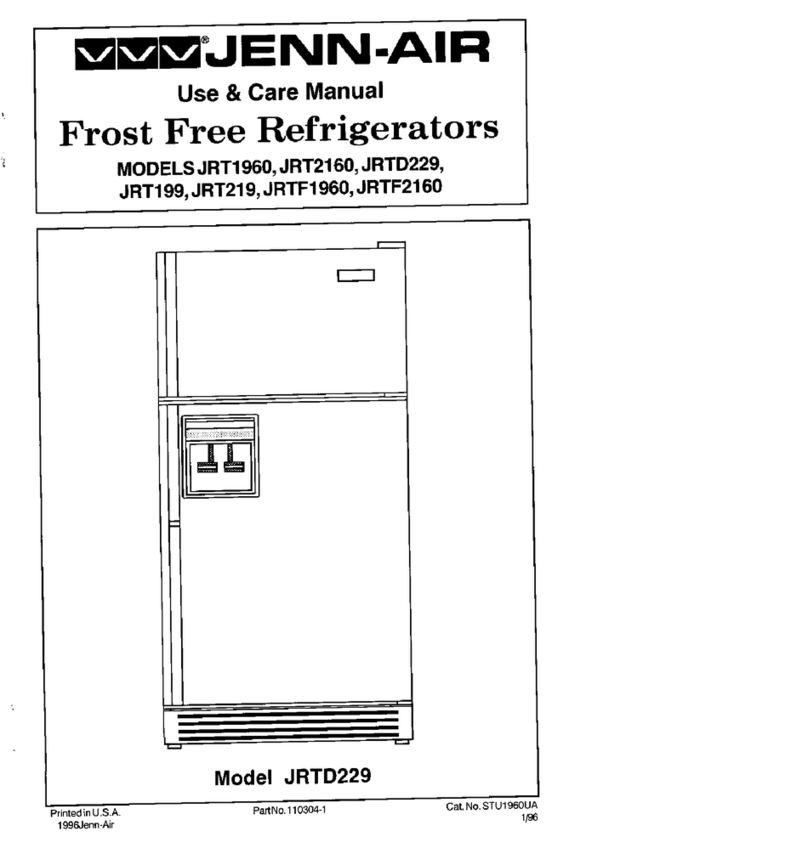Jenn-Air JRT199 User manual