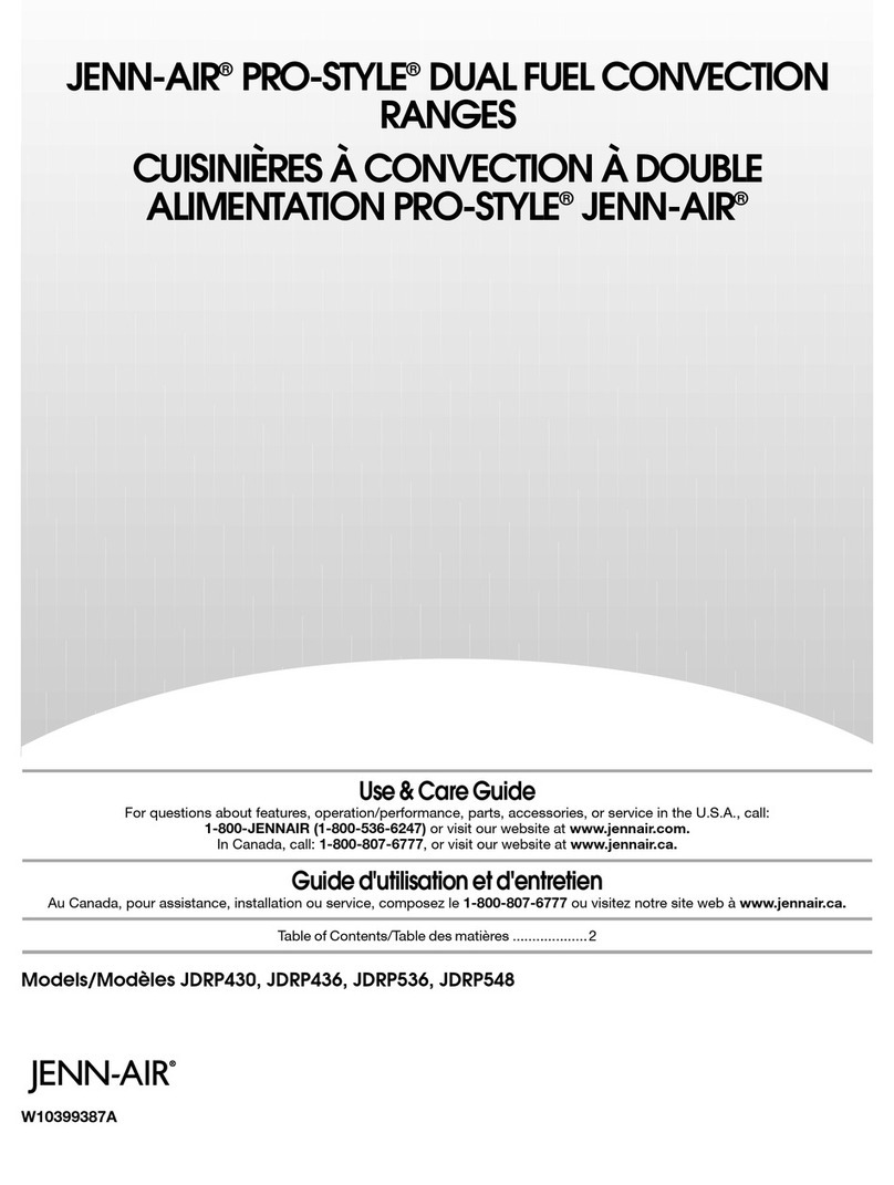 Jenn-Air PRO-STYLE JDRP430 User manual