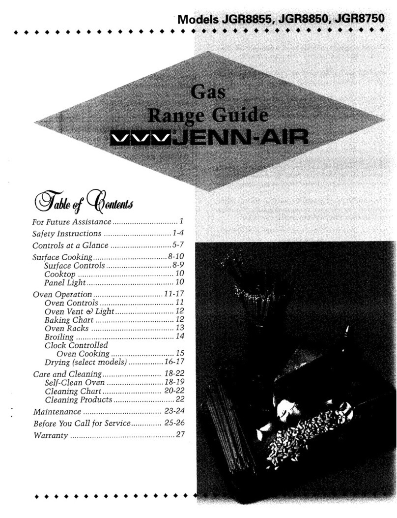 Jenn-Air JGR8855 User manual