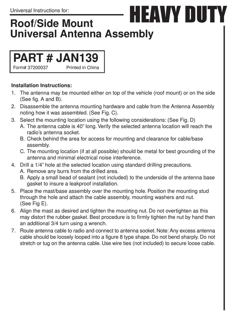 Jensen JAN139 User manual