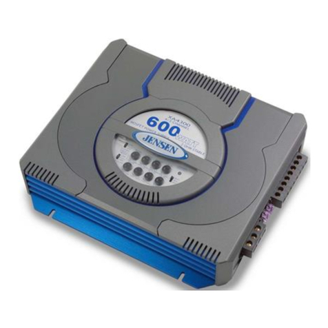 Jensen XA4200 Installation and operation