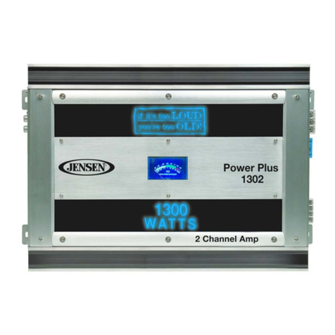 Jensen POWERPLUS 1150 Installation and operation manual