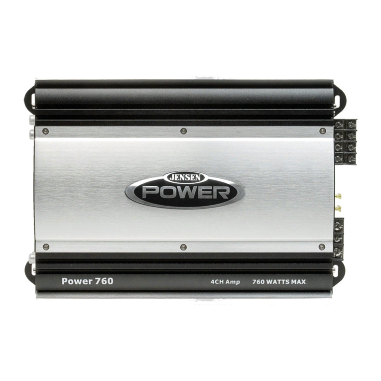 Jensen POWER 1050 Installation and operation manual