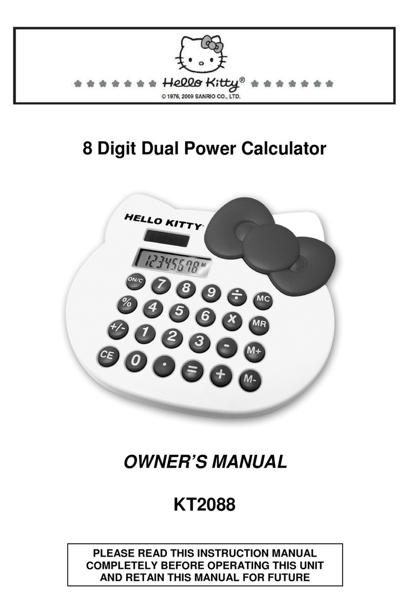 Hello Kitty Hello Kitty KT2088 owner's manual