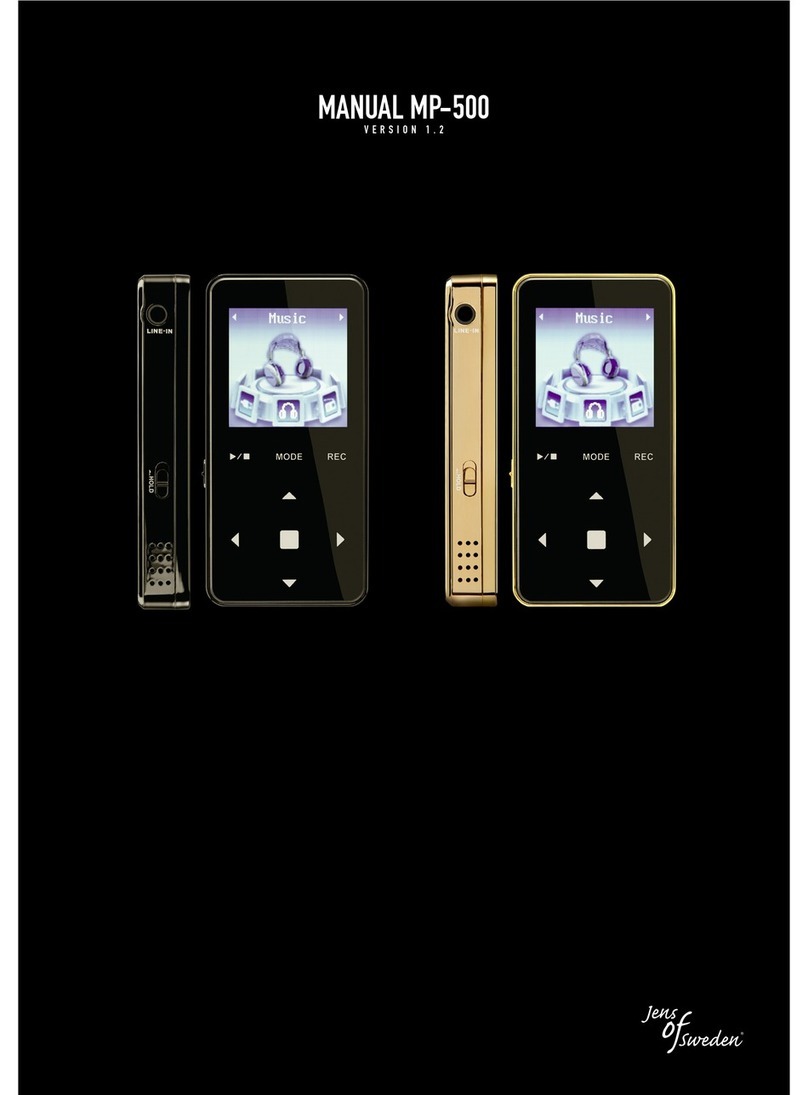 Jens of Sweden MP-500V manual