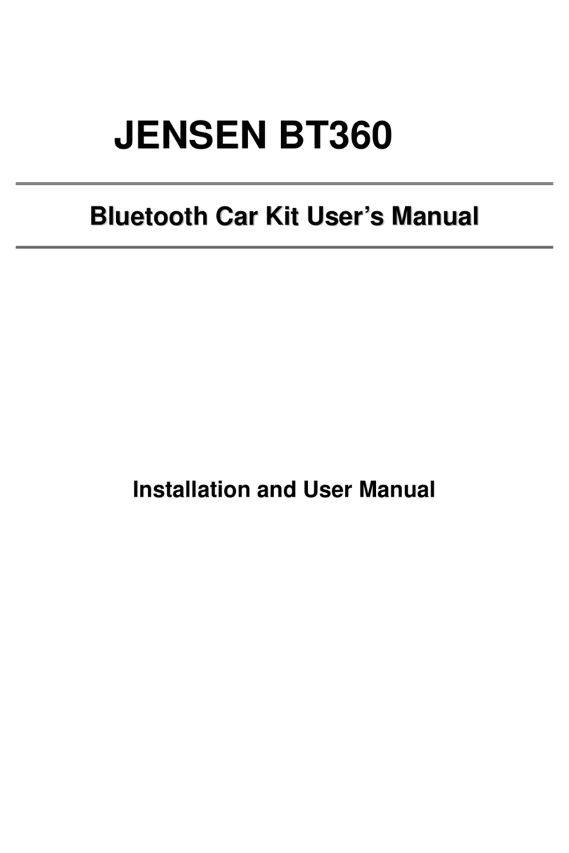 Jensen BT360 user manual