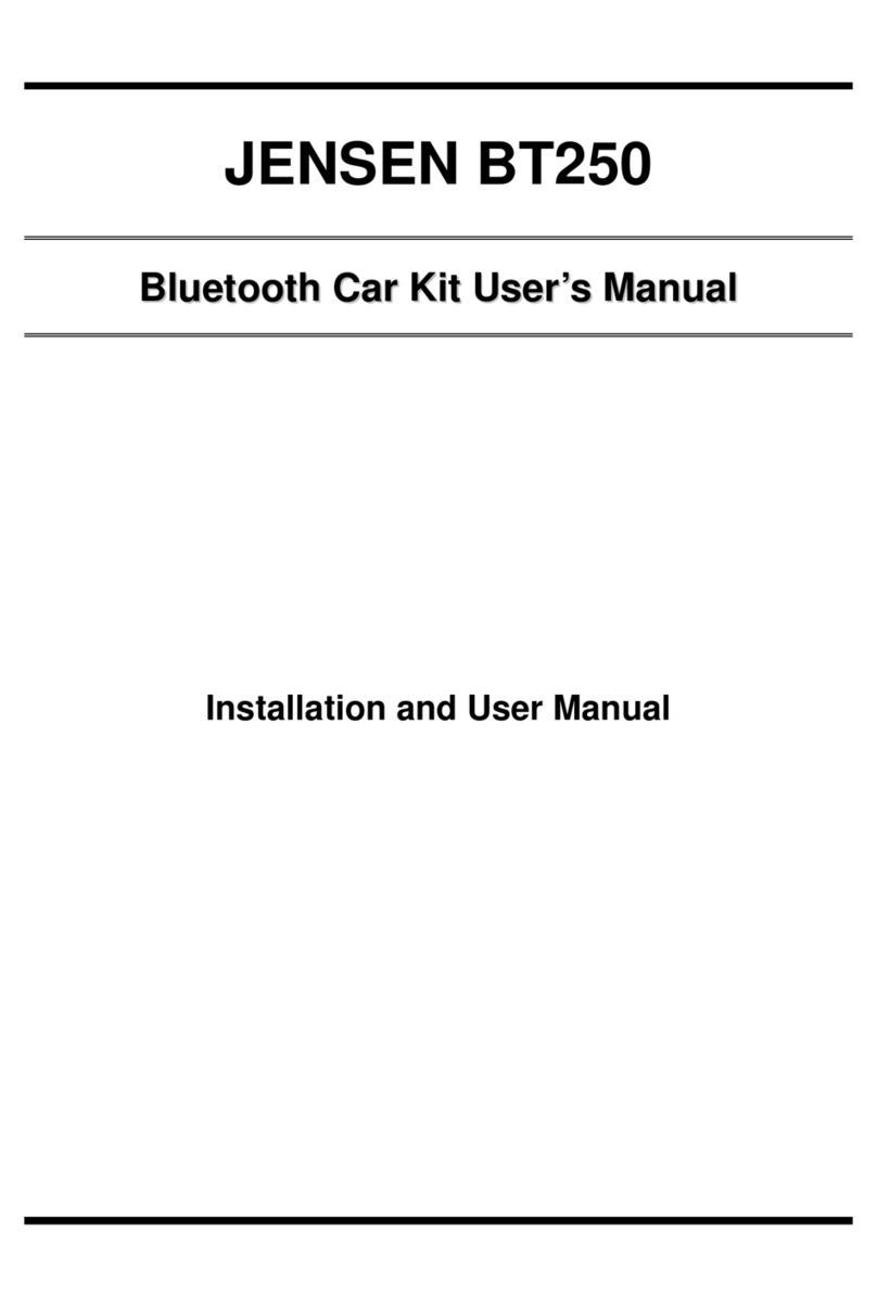 Jensen BT250 user manual
