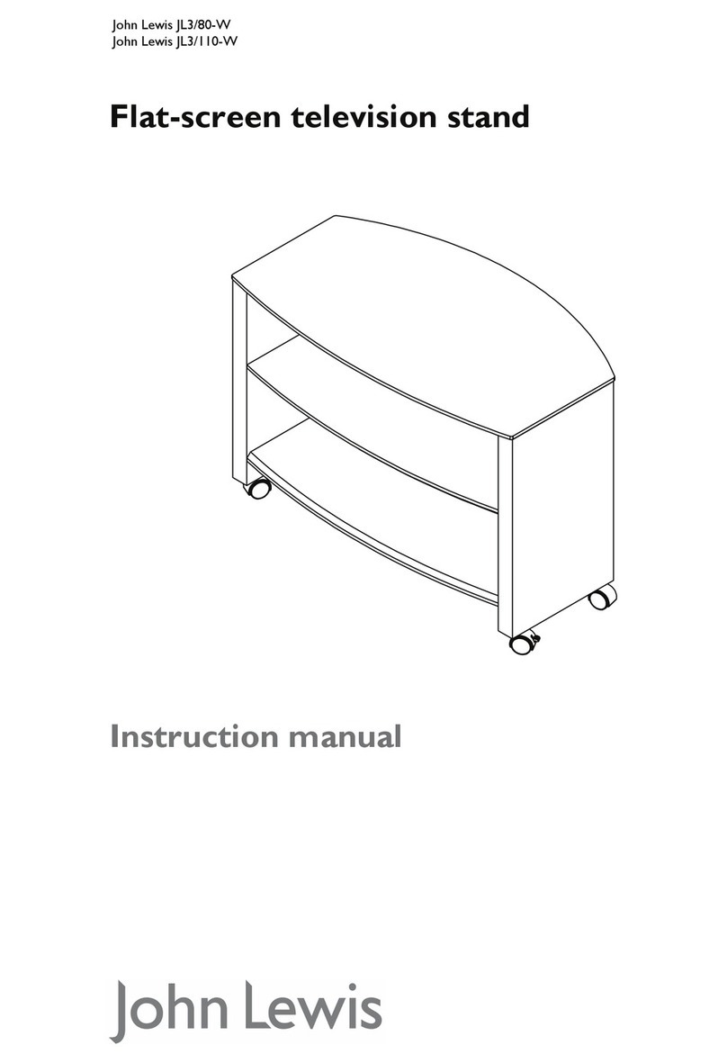 John Lewis FLAT-SCREEN TELEVISION STAND JL3/110-W User manual John Lewis FLAT-SCREEN TELEVISION STAND JL3/110-W User manual