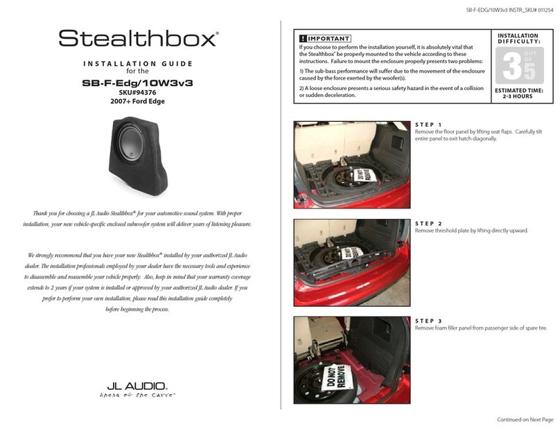 JL Audio Stealthbox 94376 installation guide