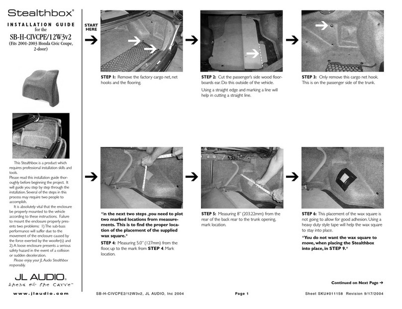 JL Audio Stealthbox SB-H-CIVCPE/12W3v2 installation guide