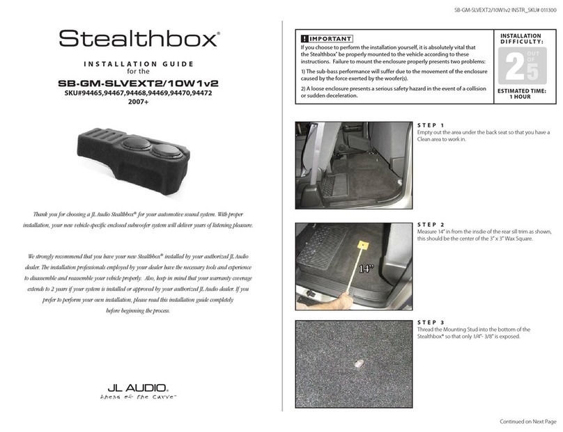 JL Audio ZR570-CSi User manual