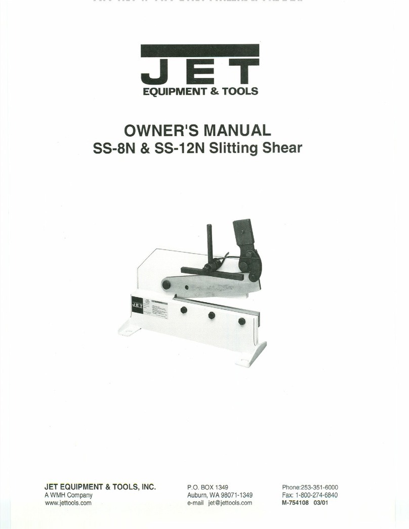 Jet SS-8N owner's manual