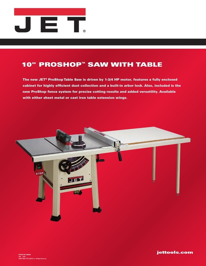 Jet Proshop JPS-10TS Specifications