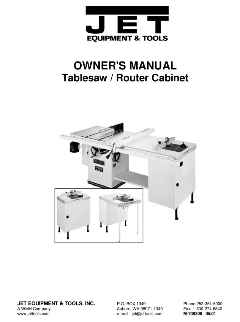Jet Table Saw owner's manual