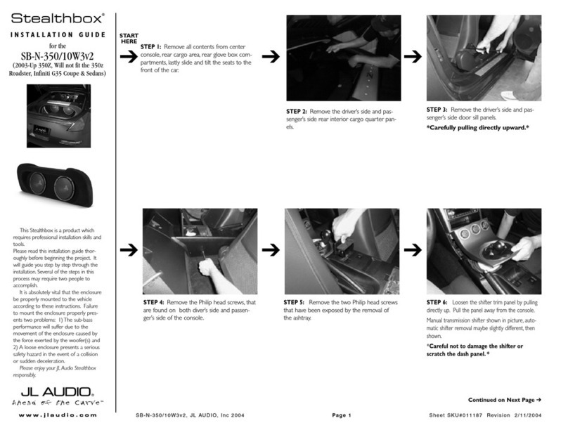 JL Audio Stealthbox SB-N-350/10W3v2 installation guide