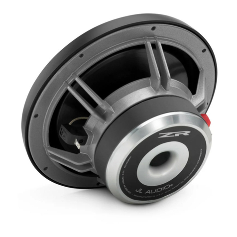 JL Audio JL AUDIO Evolution ZR800-CW User manual