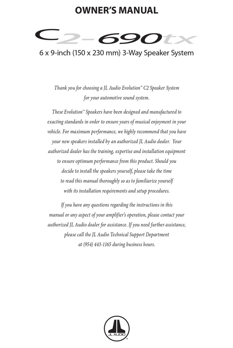 JL Audio C2-690tx owner's manual