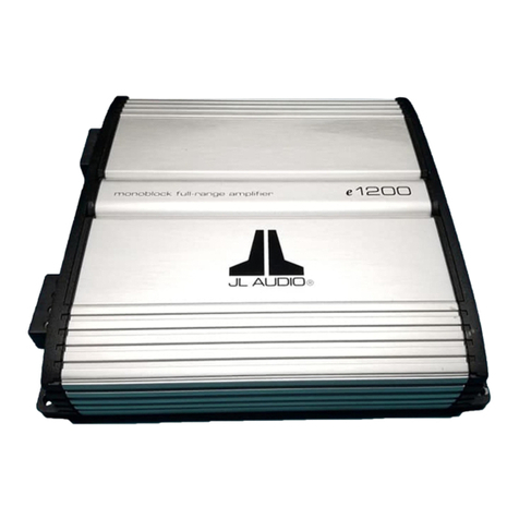 JL Audio e1200 owner's manual