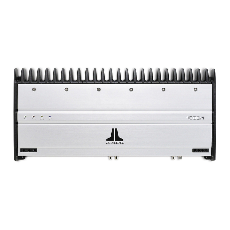 JL Audio 1000/1 User manual