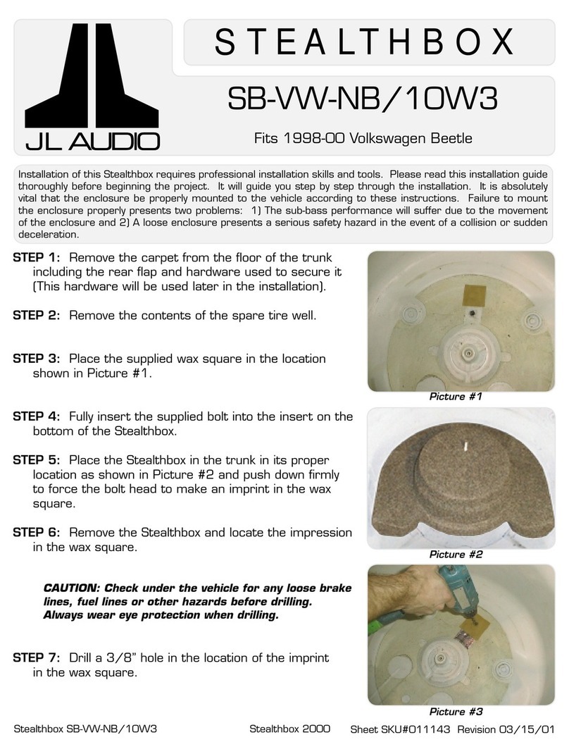 Stealthbox STEALTHBOX SB-VW-NB/10W3 User manual