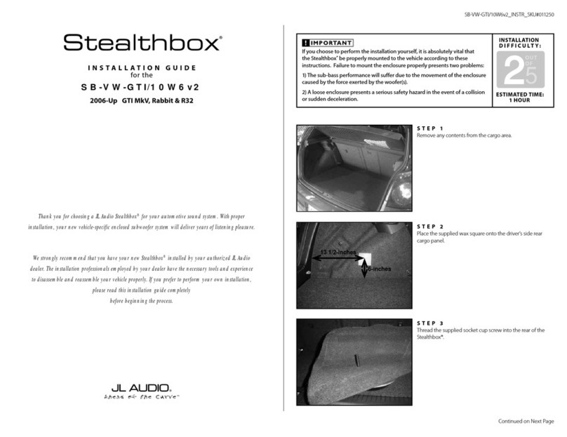 Stealthbox Stealthbox SB-VW-GTI/10W6v2 User manual