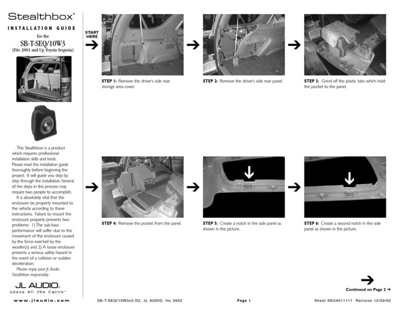 Stealthbox Stealthbox SB-T-SEQ/10W3 installation guide