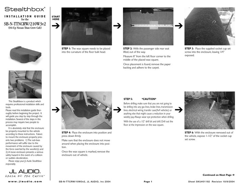 JL Audio Stealthbox SB-N-TTCRW/10W3v2 installation guide