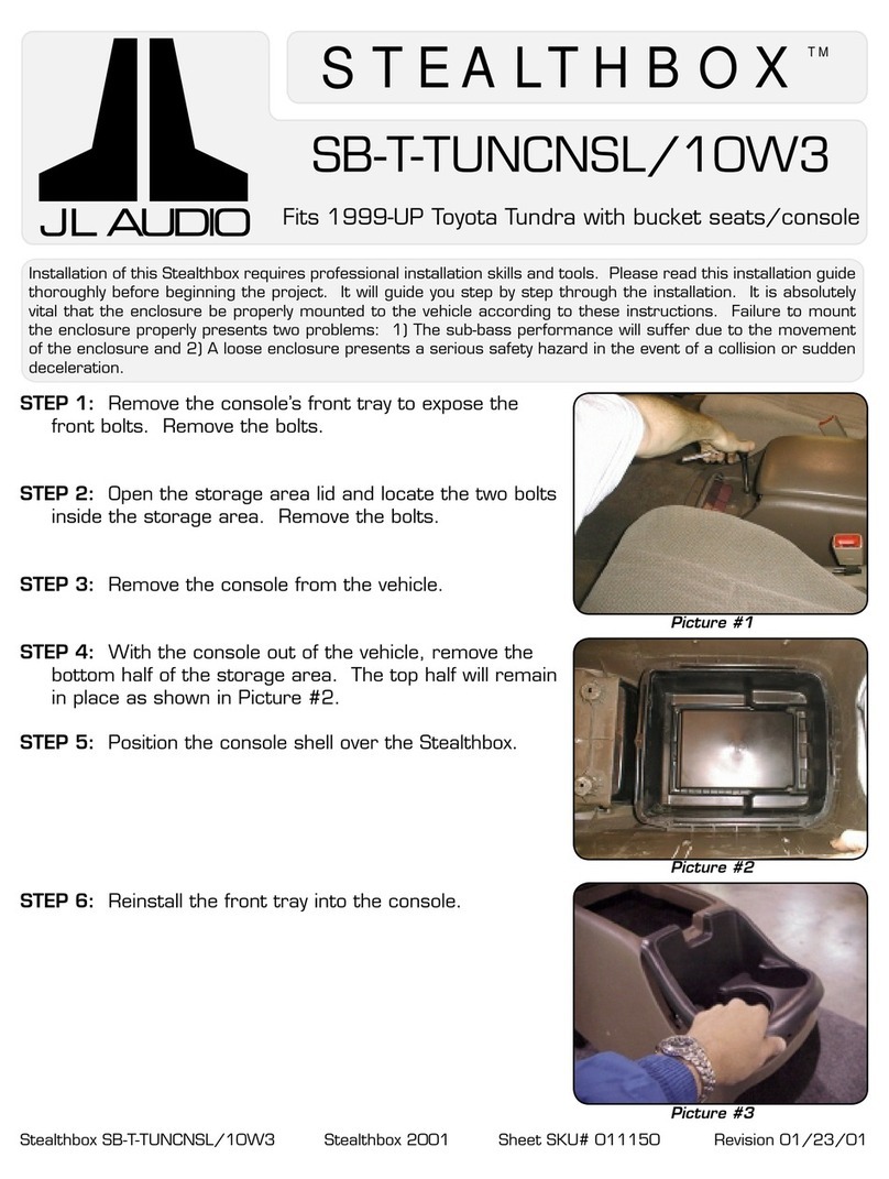 Stealthbox Stealthbox SB-T-TUNCNSL/10W3 User manual