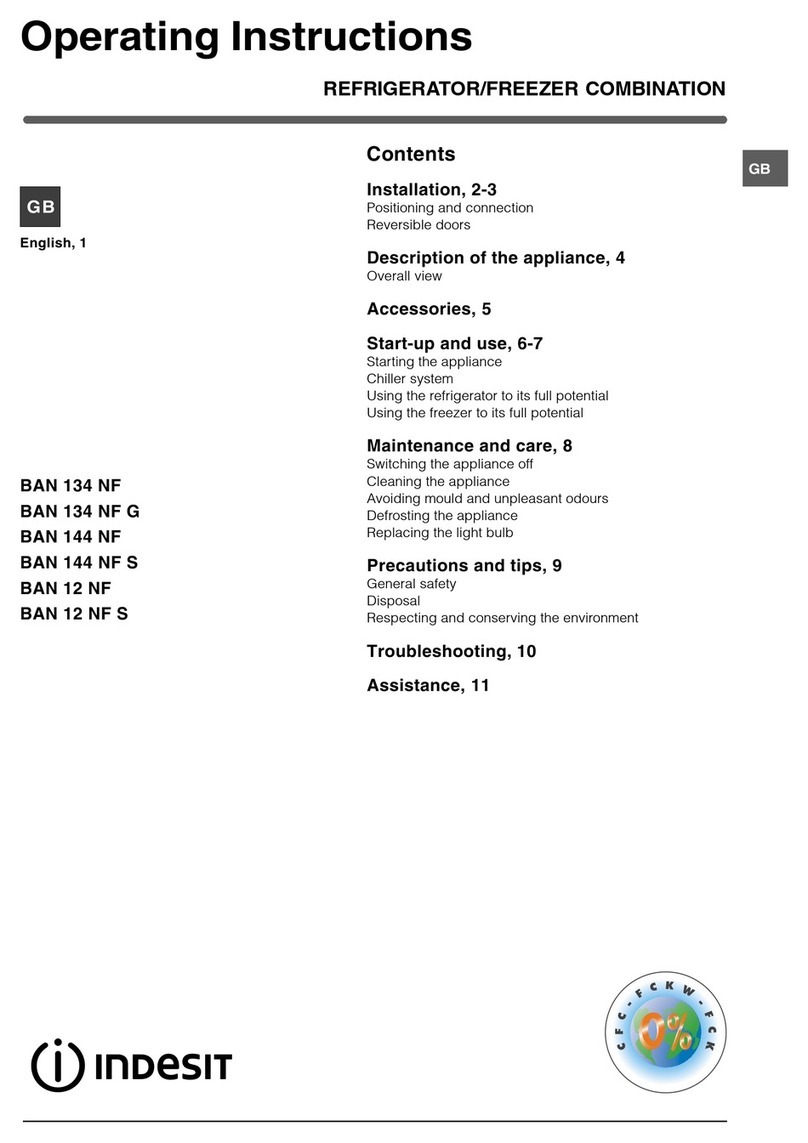 Indesit BAN 12 NF S operating instructions