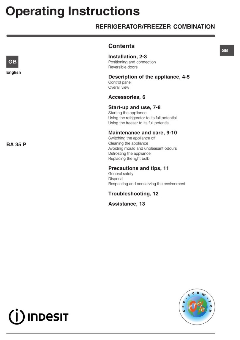 Indesit BA 35 P operating instructions