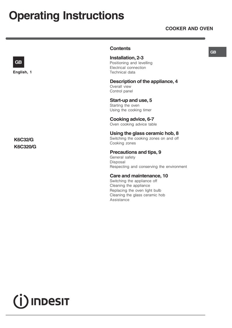 Indesit K6C32/G operating instructions
