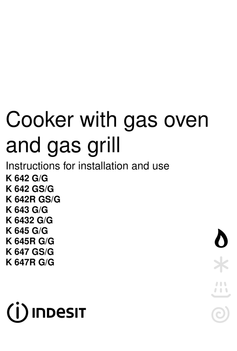 Indesit K 642 G/G Instructions for installation and use