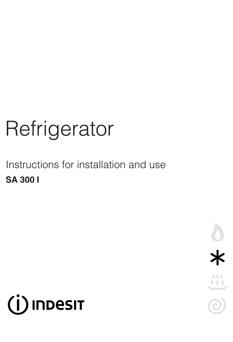 Indesit SA300 I Instructions for installation and use