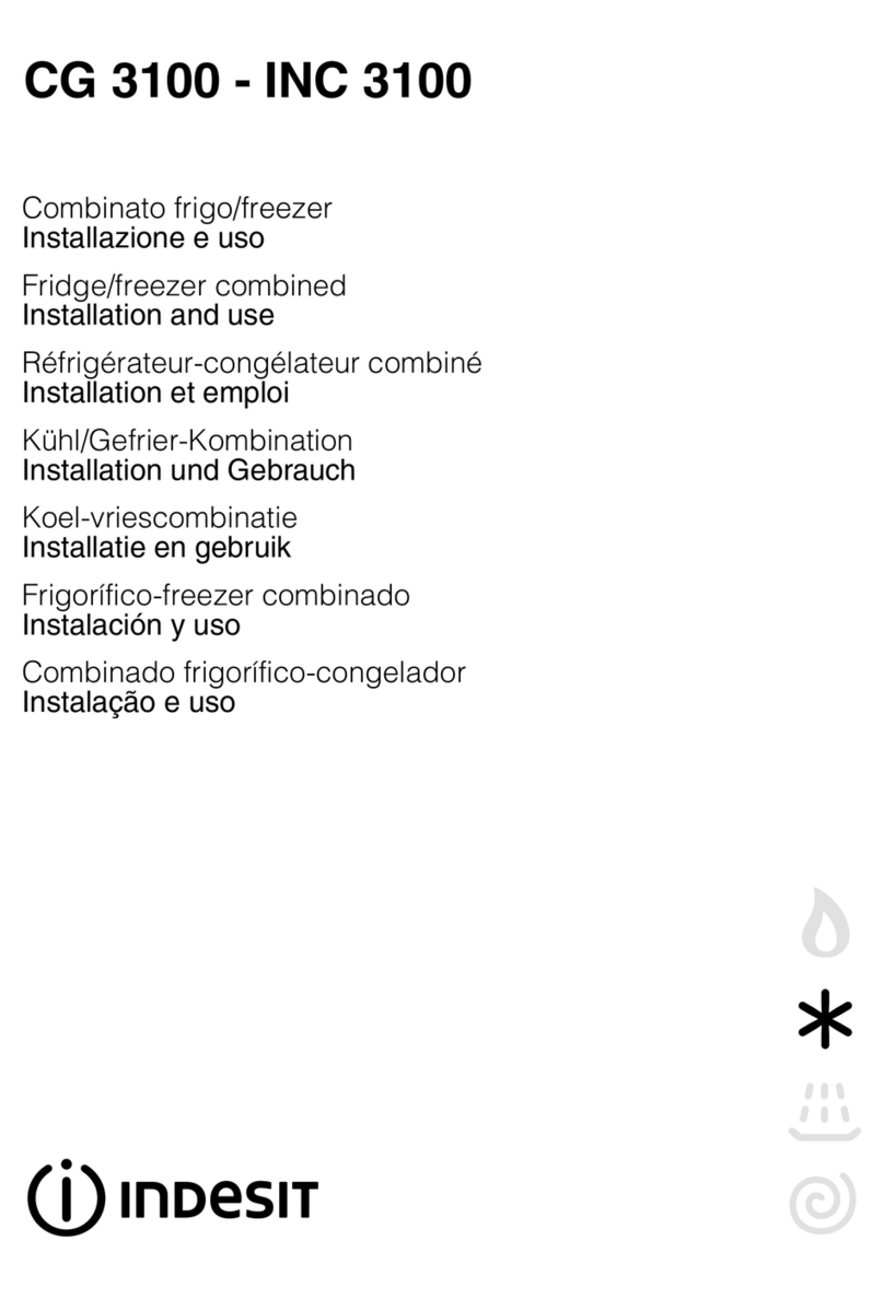 Indesit CG 3100 Installation and use