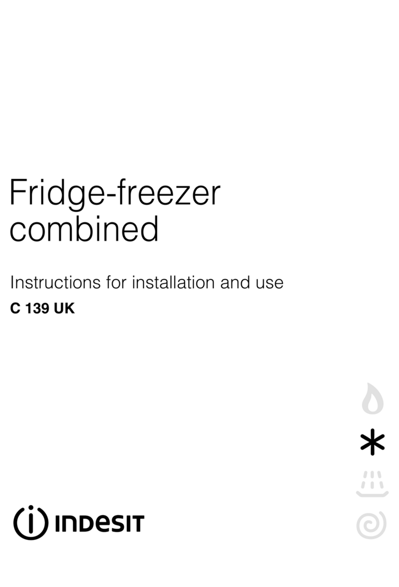 Indesit C 139 UK Instructions for installation and use