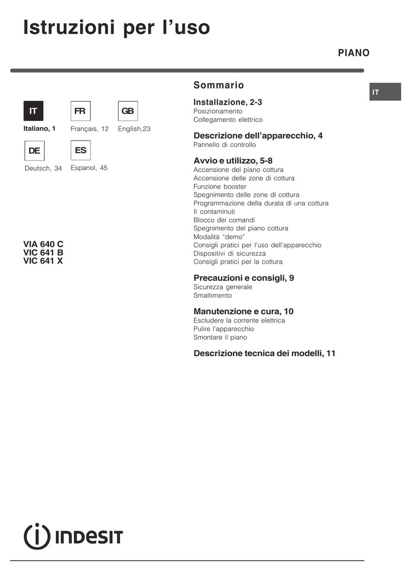 Indesit SOMMARIO VIA 640 C User manual