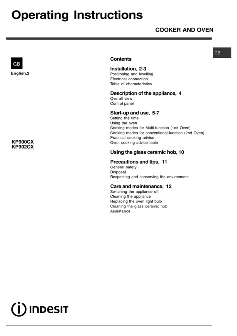 Indesit KP902CX operating instructions