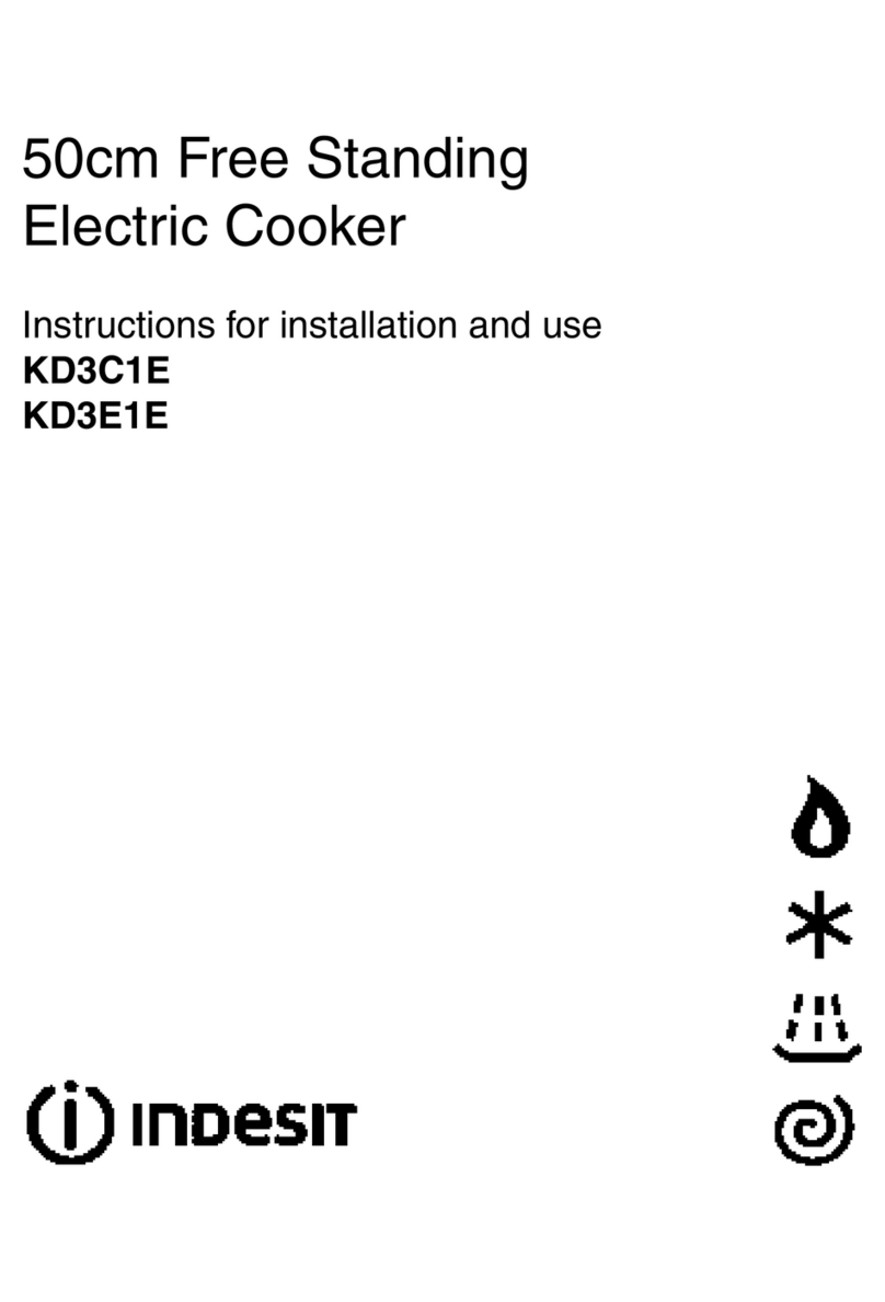 Indesit KD3C1E Instructions for installation and use Indesit KD3C1E Instructions for installation and use