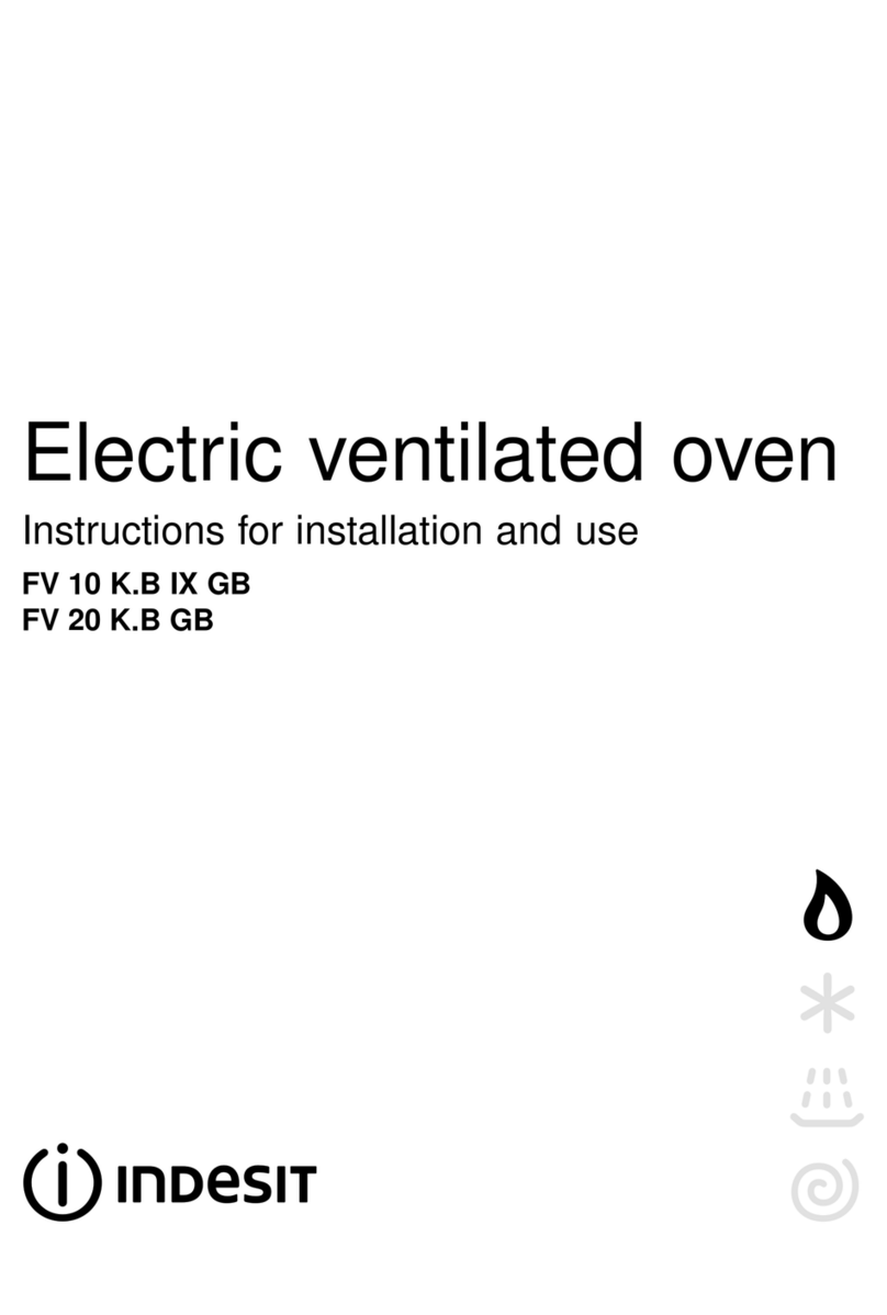 Indesit FV 10 K.B IX GB Instructions for installation and use