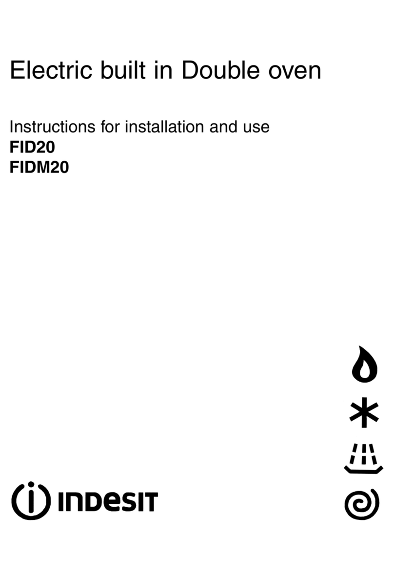 Indesit FID20 Instructions for installation and use