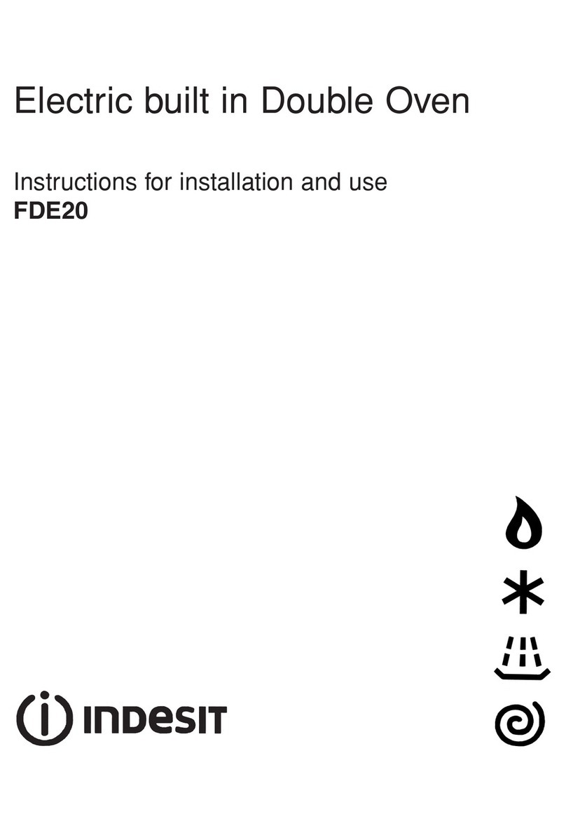 Indesit FDE20 Instructions for installation and use