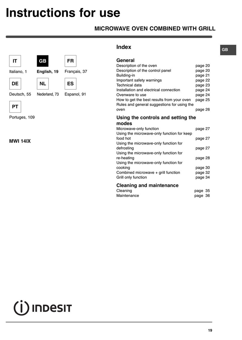 Indesit MWI 14IX User manual