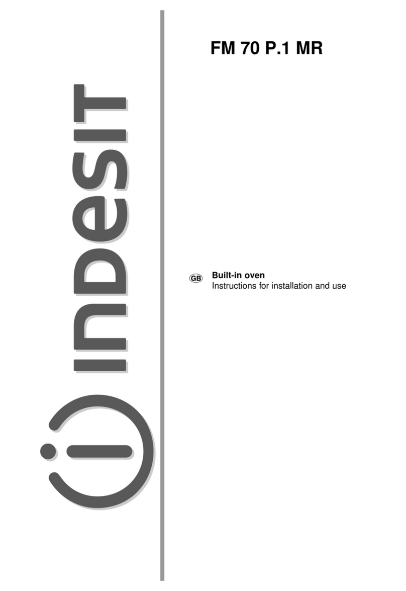 Indesit FM 70 P.1 MR Instructions for installation and use