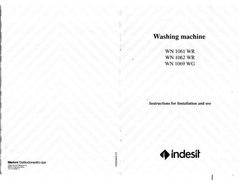 Indesit WN 1061 WR Instructions for installation and use