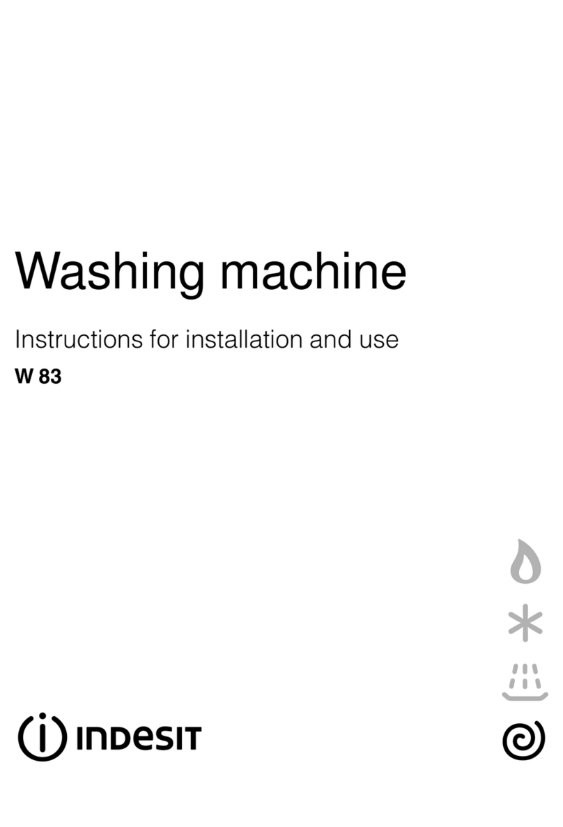 Indesit W83 User manual