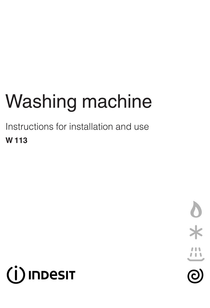 Indesit W 113 User manual