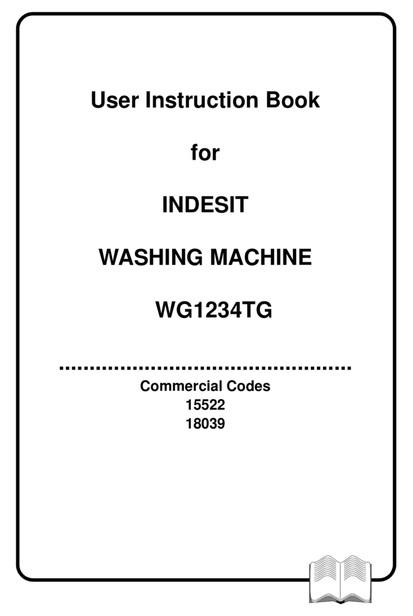 Indesit WG1234TG Installation instructions