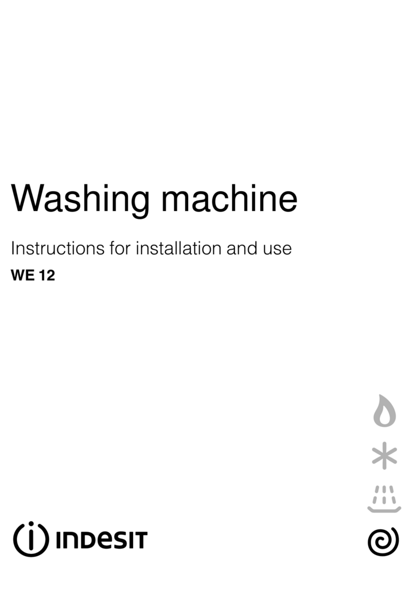 Indesit WE12 Instructions for use