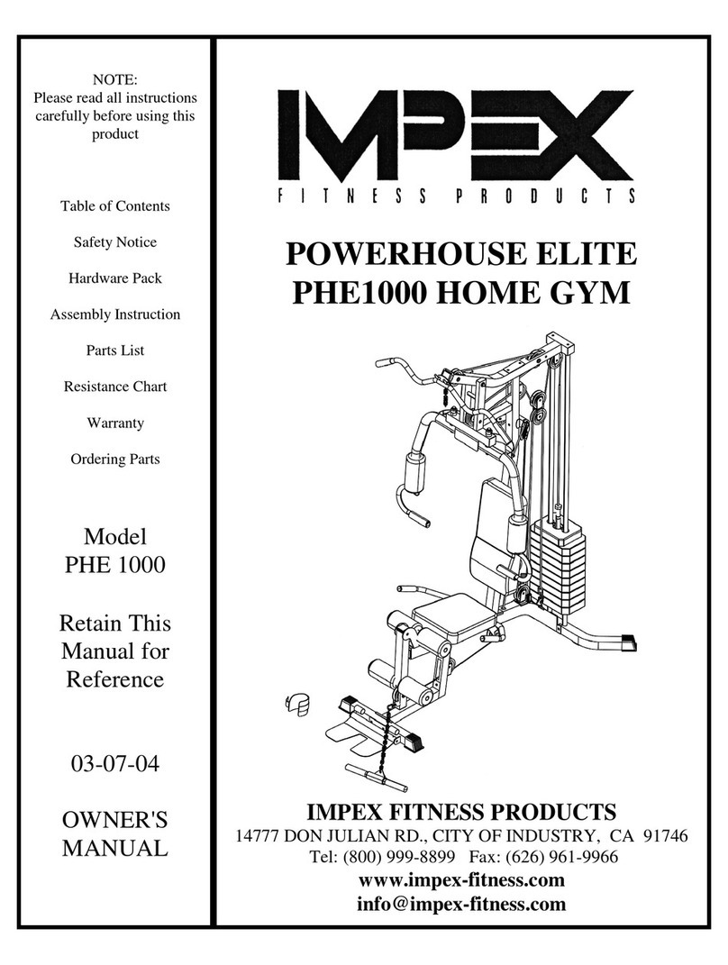 Impex POWERHOUSE ELITE PHE1000 owner's manual